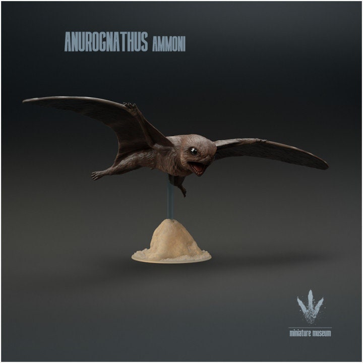 Anurognathus Ammoni Flying - UNPAINTED - Miniature Museum