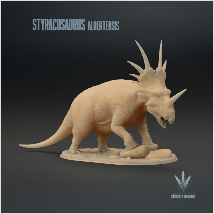 Styracosaurus albertensis - UNPAINTED - Miniature Museum