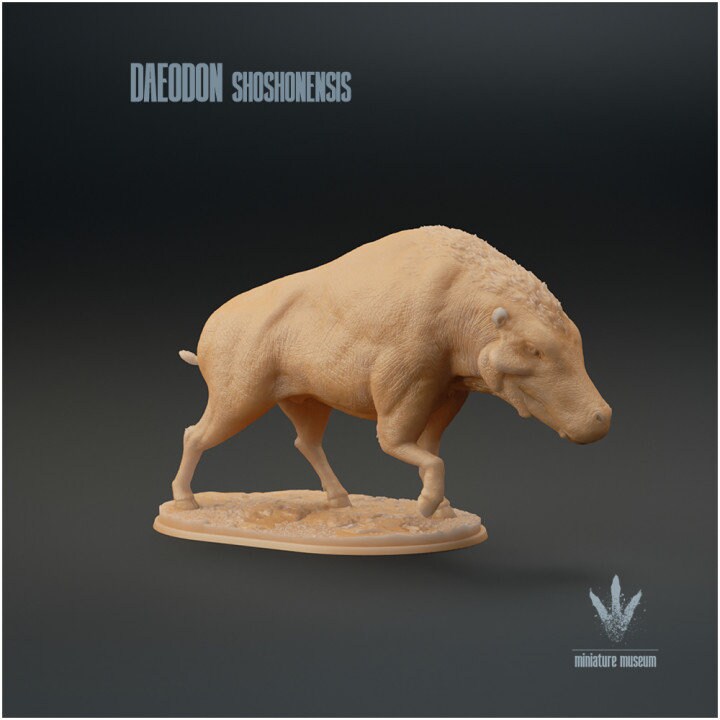 Daeodon Shoshonensis - UNPAINTED - Miniature Museum