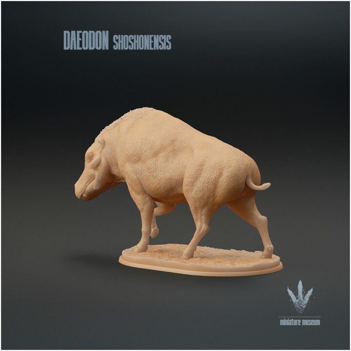 Daeodon Shoshonensis - UNPAINTED - Miniature Museum