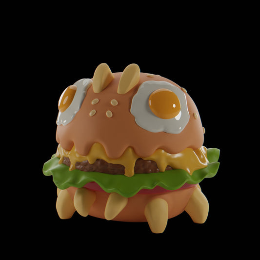 Burgii - UNPAINTED - Grumpii Art Toy