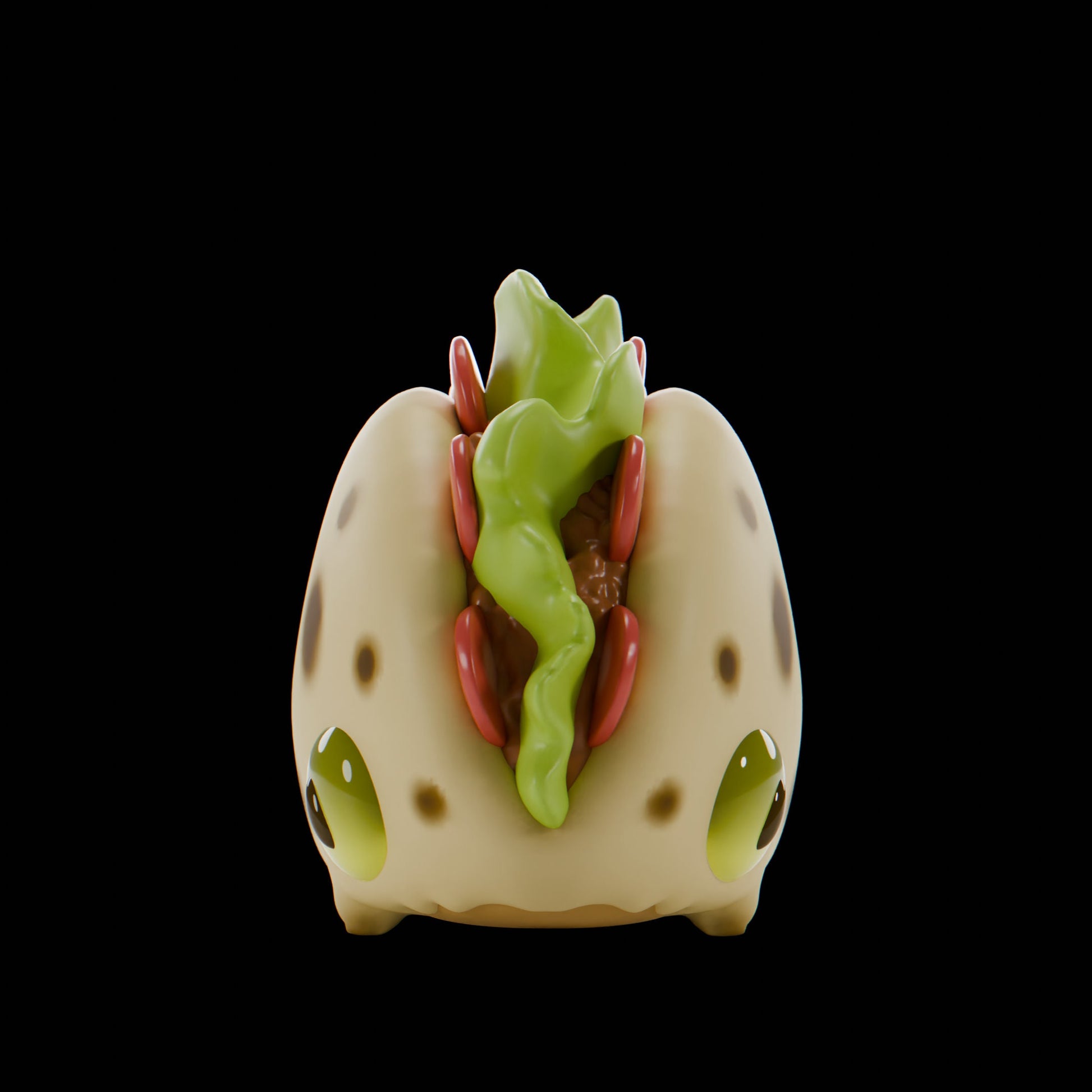 Taco - UNPAINTED - Grumpii Art Toy