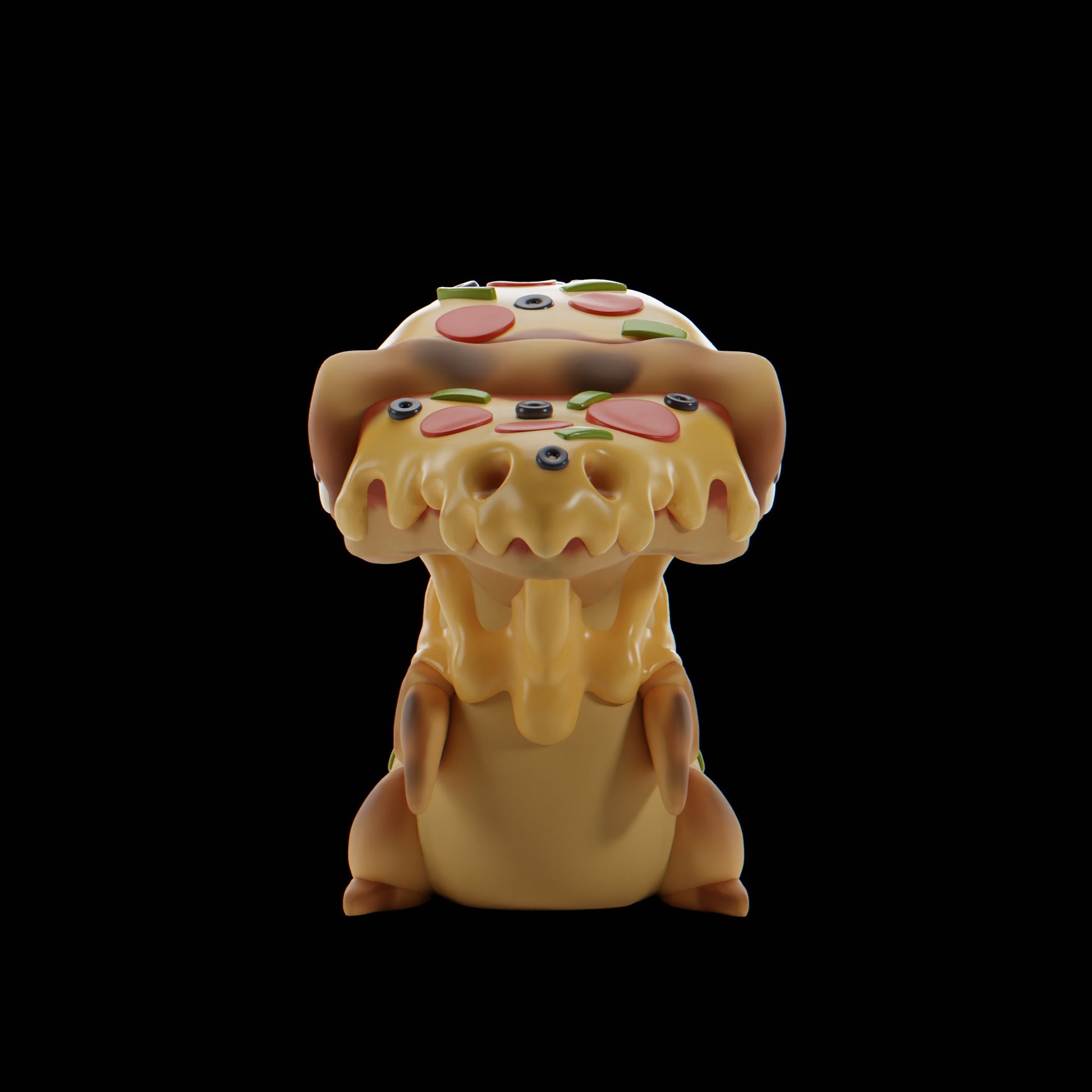 Pizzard - UNPAINTED - Grumpii Art Toy