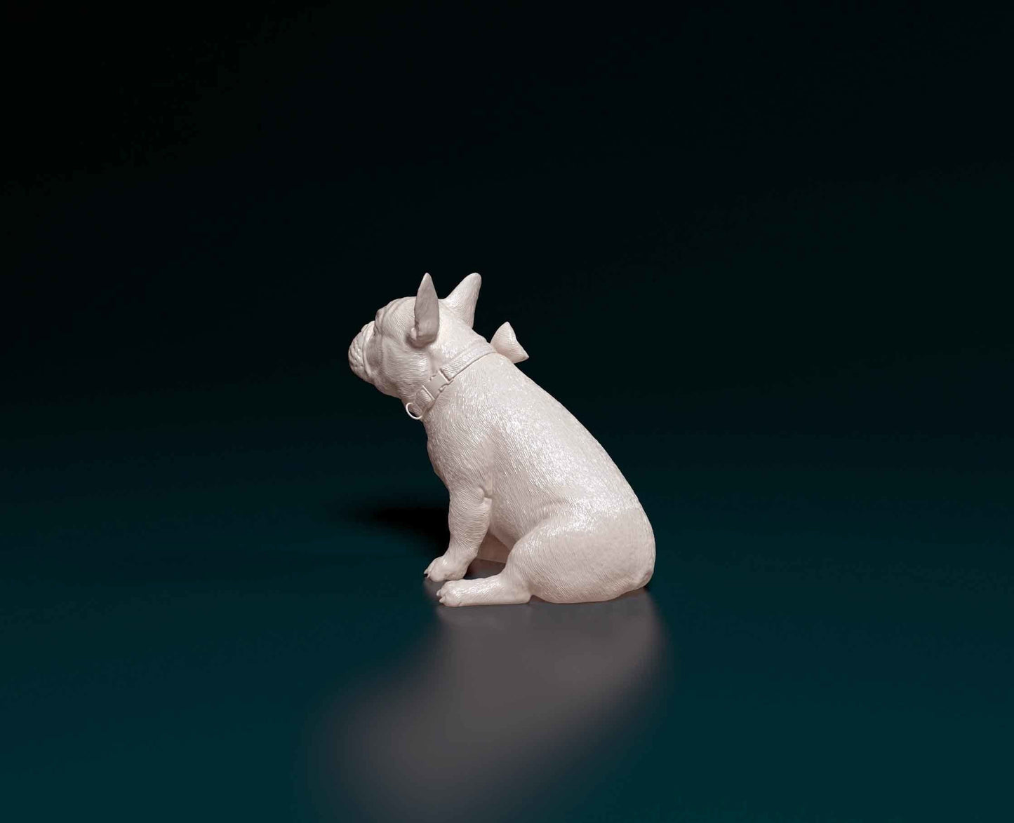 French Bulldog with Bow - Sterocat 3D Print