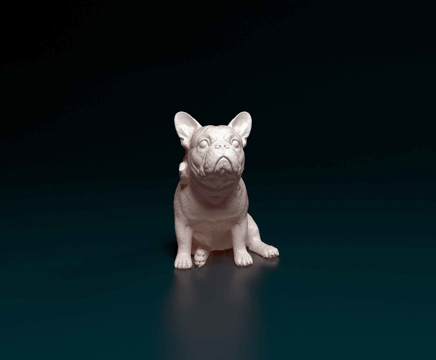 French Bulldog with Bow - Sterocat 3D Print
