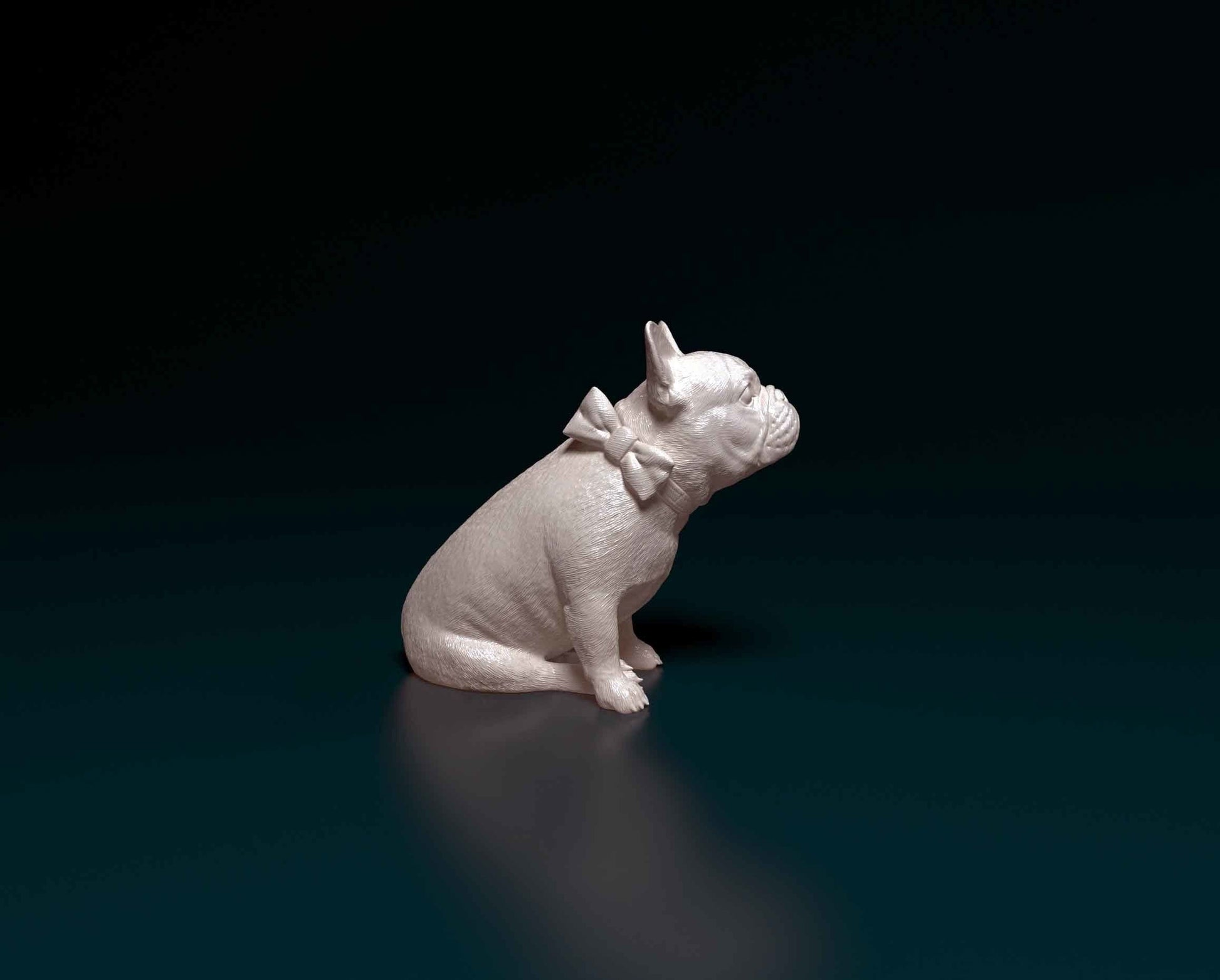 French Bulldog with Bow - Sterocat 3D Print