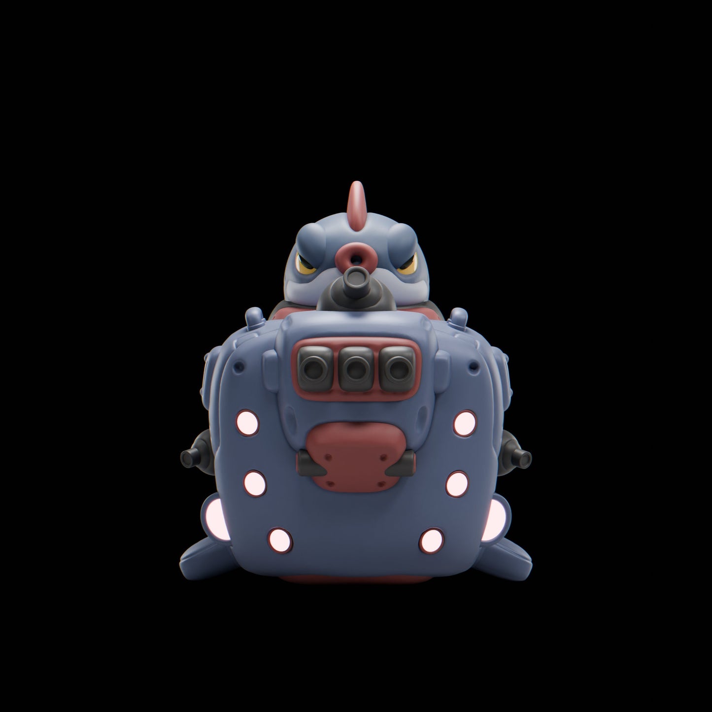 Whalii - UNPAINTED - Grumpii Art Toy