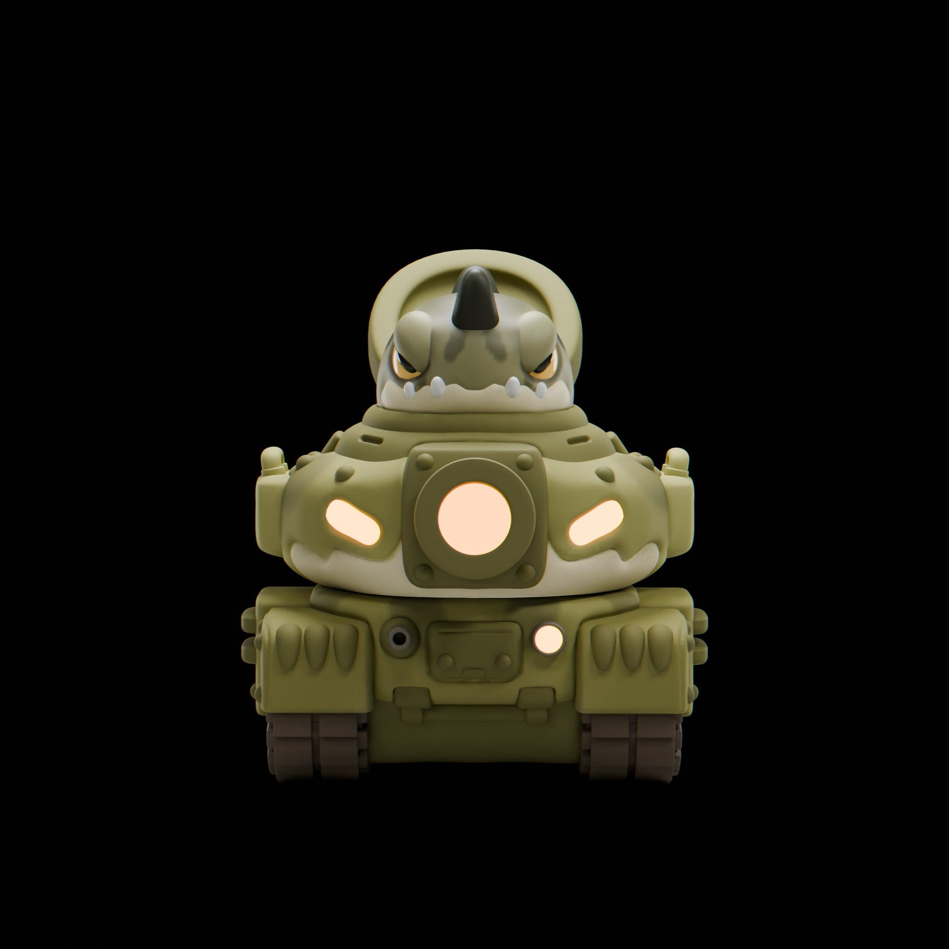Tankii - UNPAINTED - Grumpii Art Toy