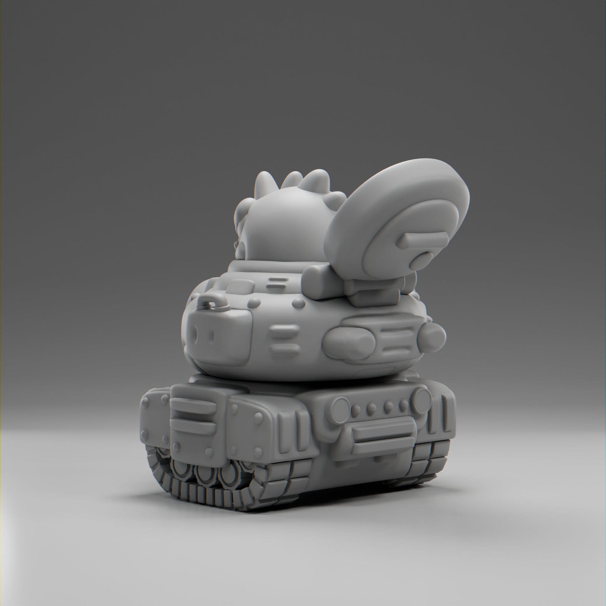 Tankii - UNPAINTED - Grumpii Art Toy