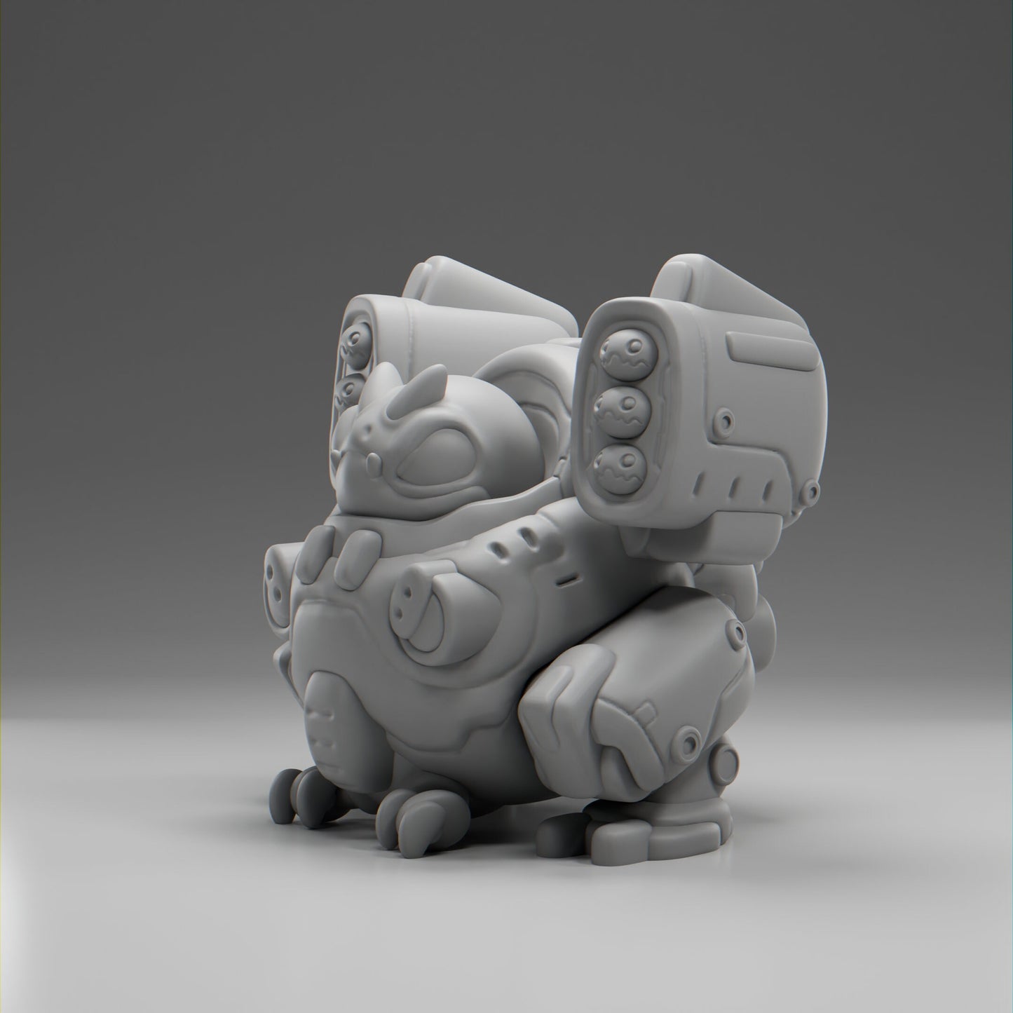 Meckii - UNPAINTED - Grumpii Art Toy