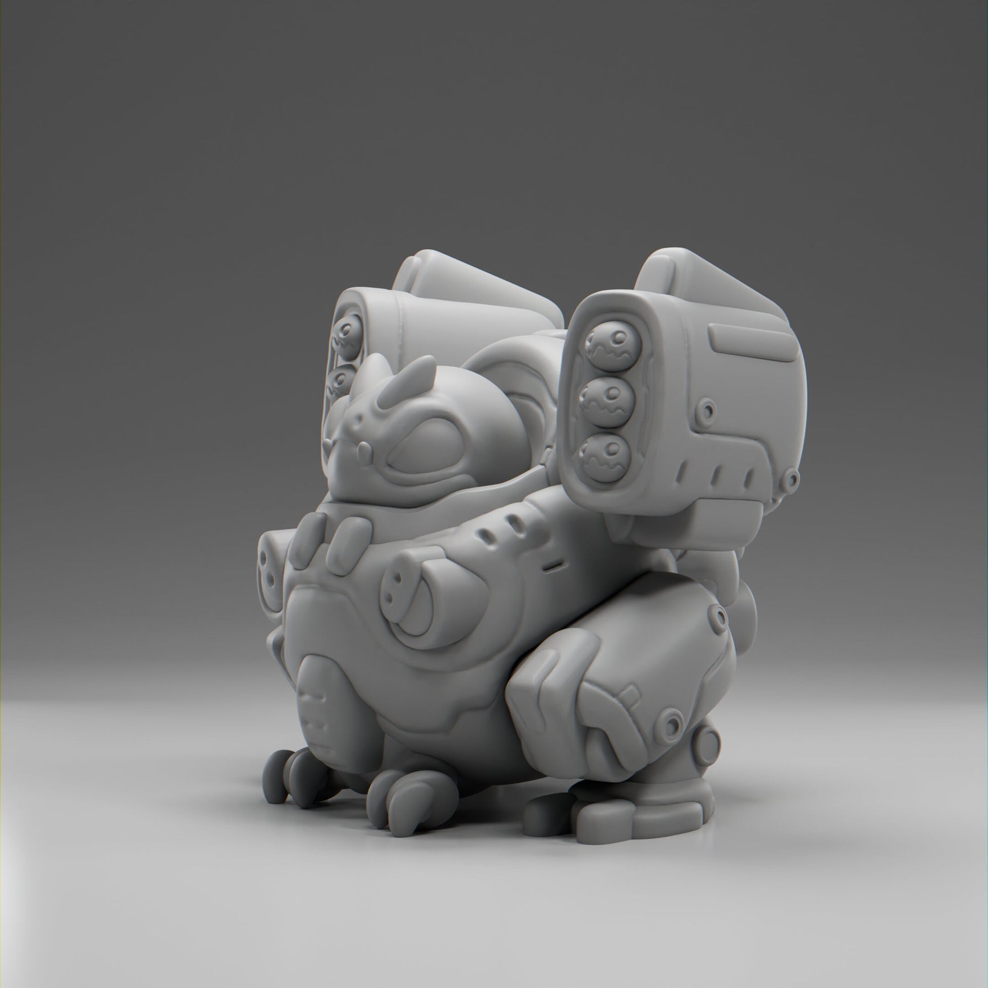 Meckii - UNPAINTED - Grumpii Art Toy