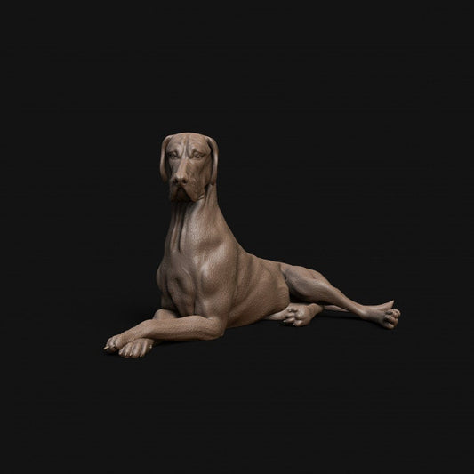Great Dane resting dog - Dino and Dog Miniatures