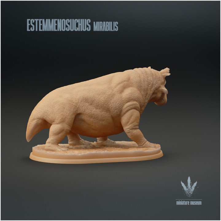 Estemmenosuchus mirabilis - UNPAINTED - Miniature Museum