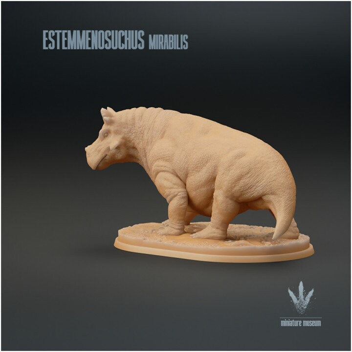 Estemmenosuchus mirabilis - UNPAINTED - Miniature Museum