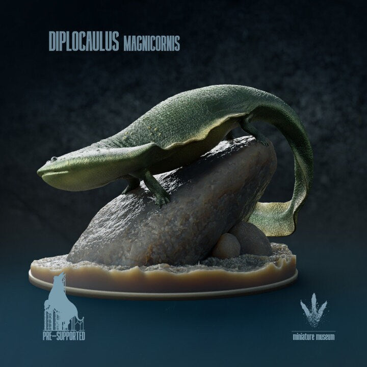 Diplocaulus Magnicornis - UNPAINTED - Miniature Museum