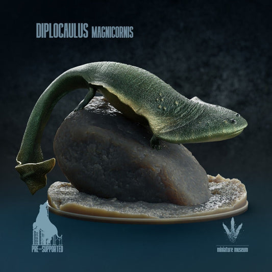 Diplocaulus Magnicornis - UNPAINTED - Miniature Museum