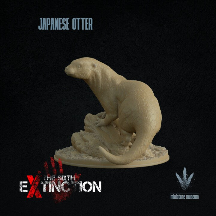 Japanese otter : Lutra nippon - UNPAINTED - Miniature Museum