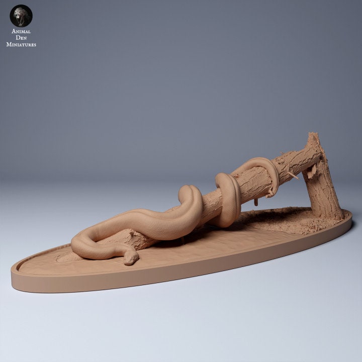 Green Anaconda - UNPAINTED - Animal Den Miniatures