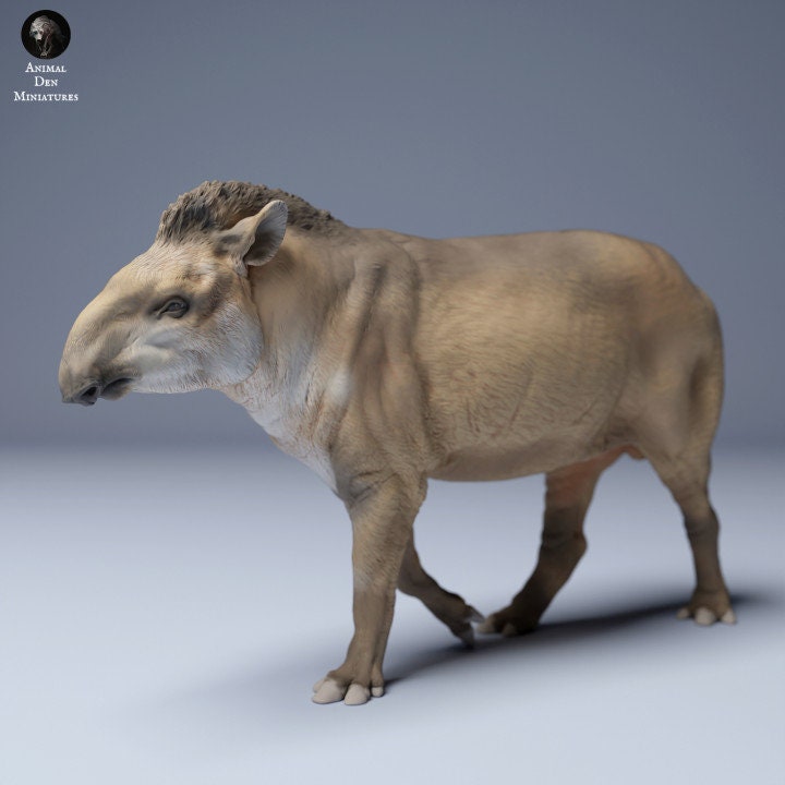 Brazilian tapir walking - UNPAINTED - Animal Den Miniatures