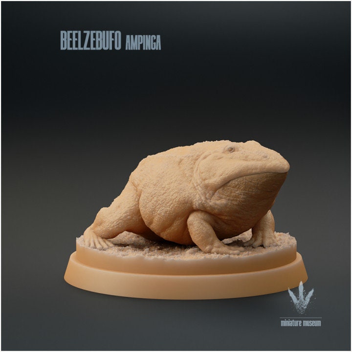 Beelzebufo ampinga : The Devil Toad - UNPAINTED - Miniature Museum
