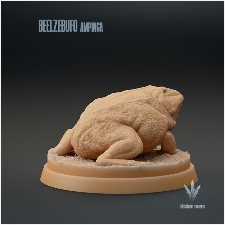 Beelzebufo ampinga : The Devil Toad - UNPAINTED - Miniature Museum