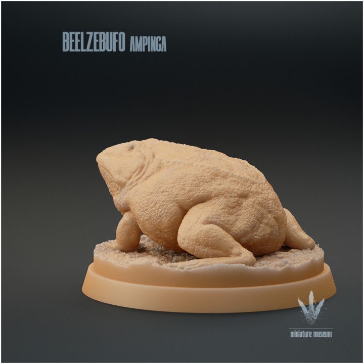 Beelzebufo ampinga : The Devil Toad - UNPAINTED - Miniature Museum