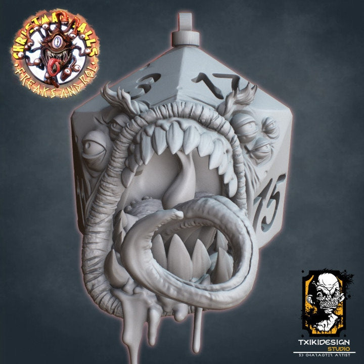 Dice Evil Ball - UNPAINTED - Txiki Design Studio