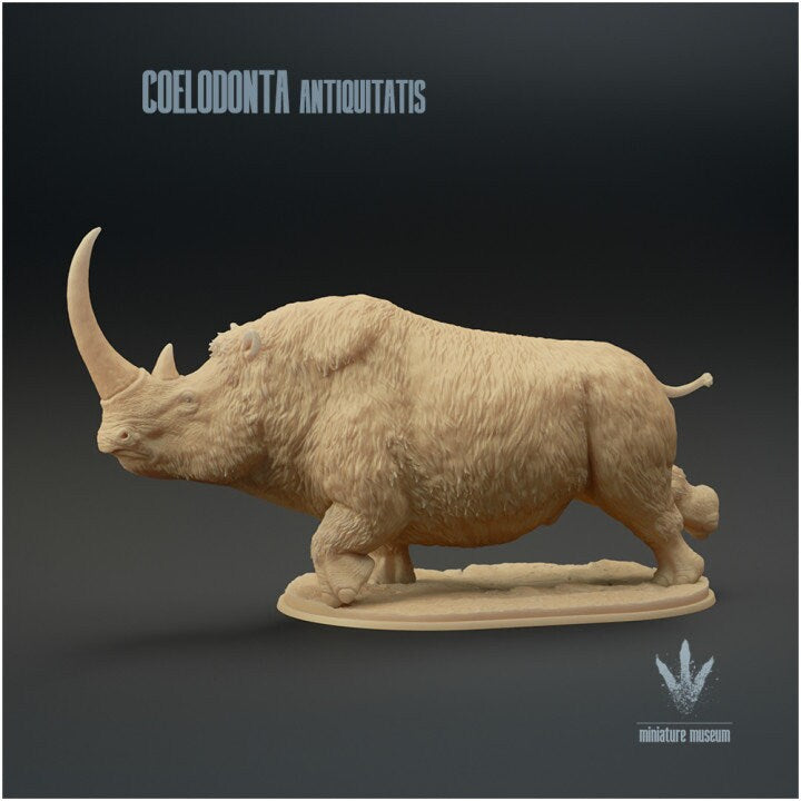 Coelodonta antiquitatis - UNPAINTED - Miniature Museum