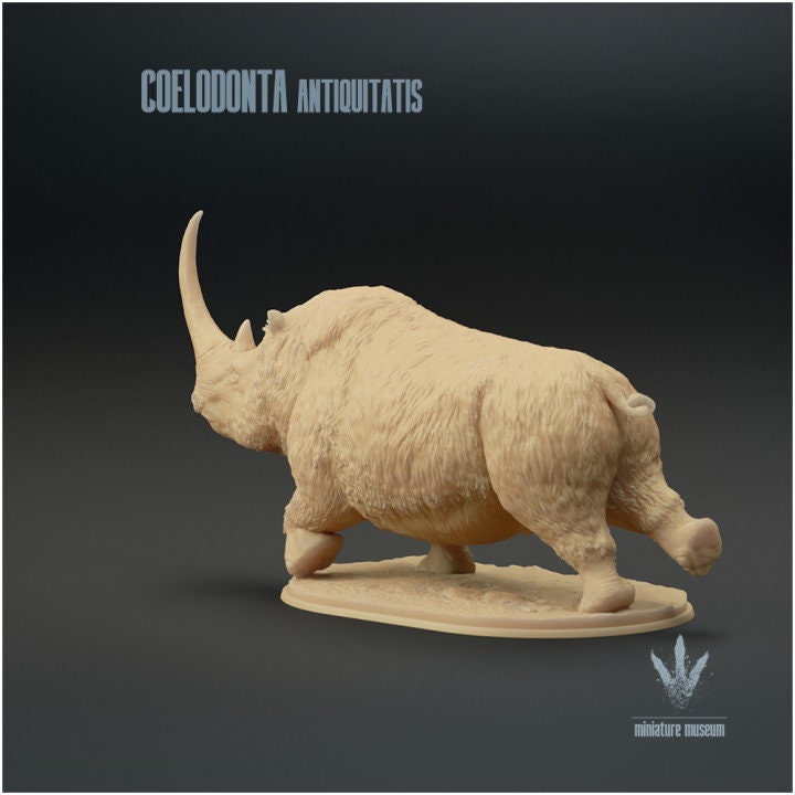 Coelodonta antiquitatis - UNPAINTED - Miniature Museum