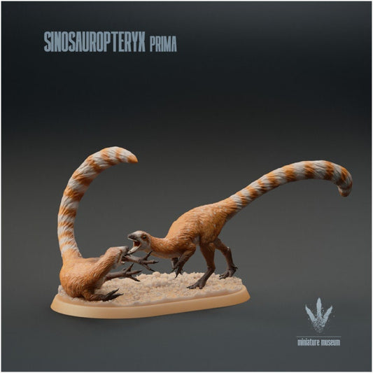 Sinosauropteryx Prima - Fighting - UNPAINTED - Miniature Museum