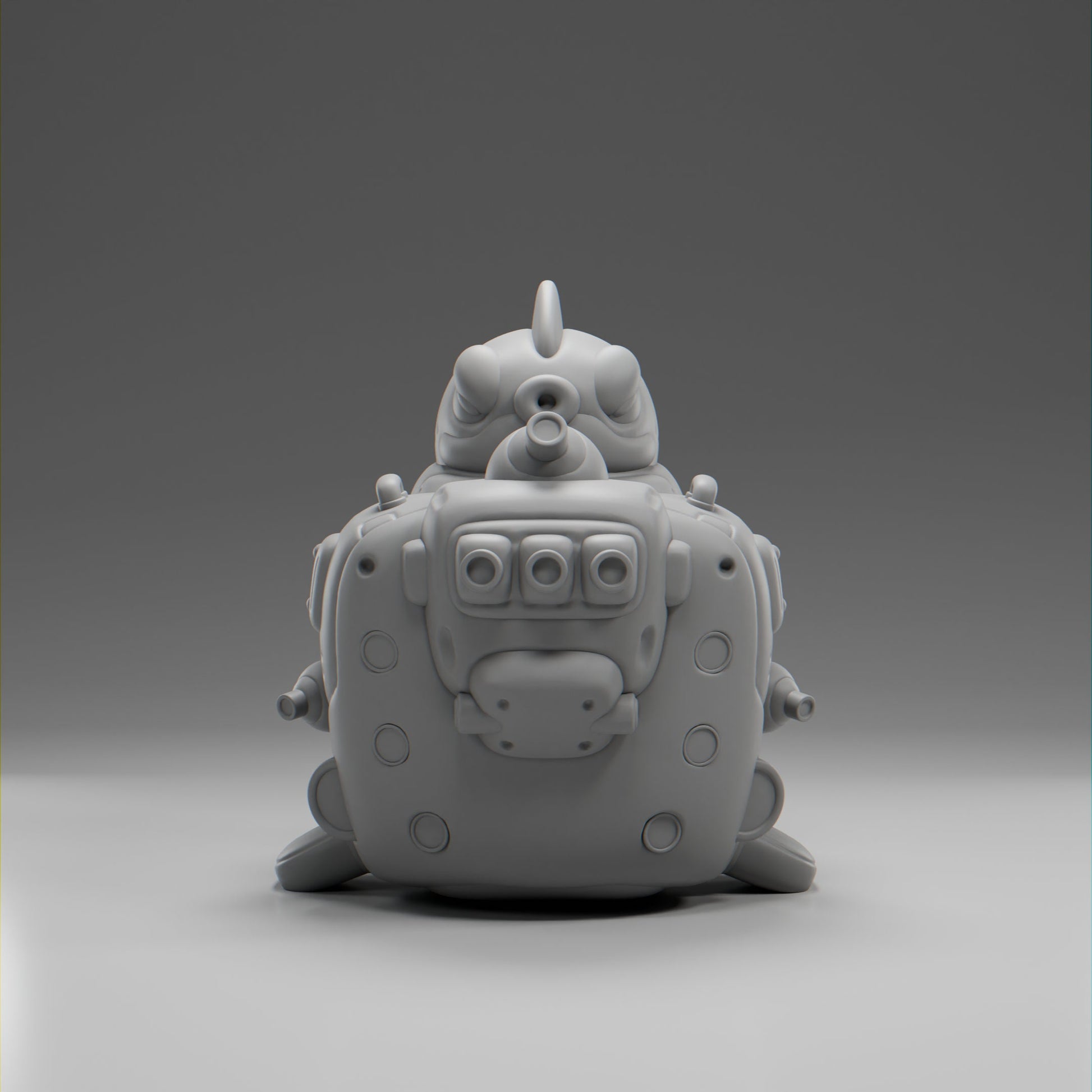 Whalii - UNPAINTED - Grumpii Art Toy