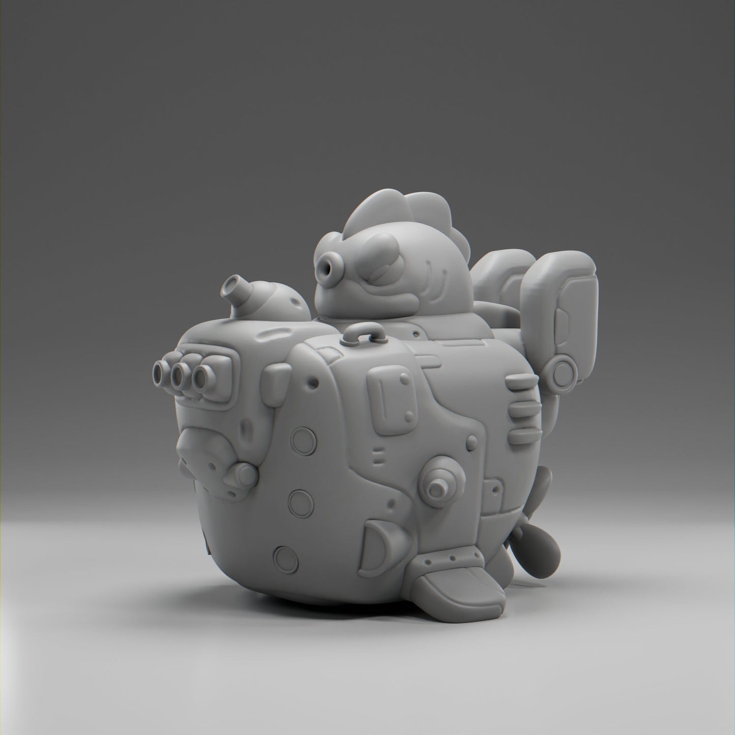 Whalii - UNPAINTED - Grumpii Art Toy
