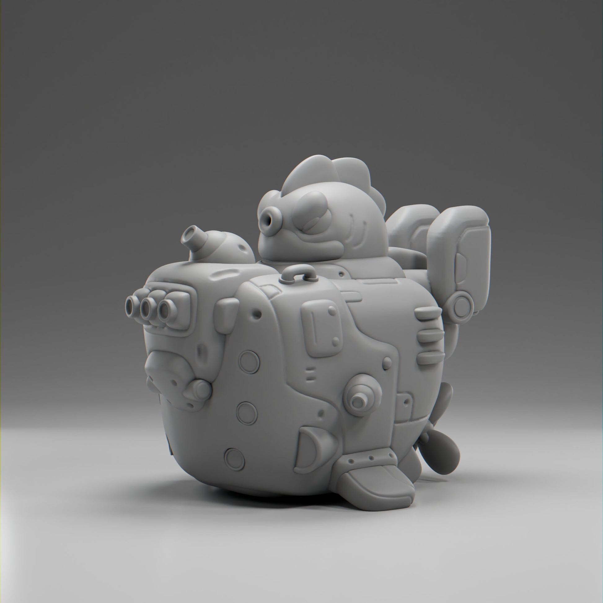 Whalii - UNPAINTED - Grumpii Art Toy