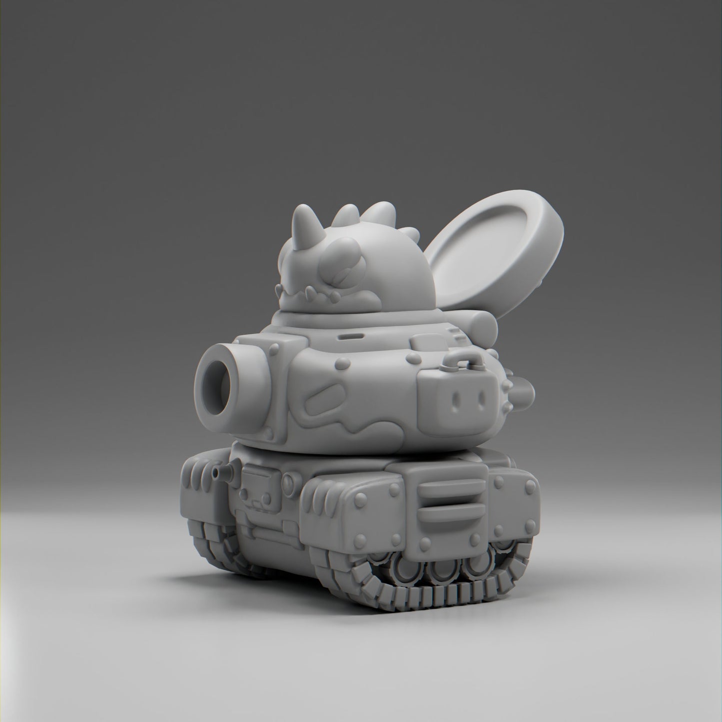 Tankii - UNPAINTED - Grumpii Art Toy