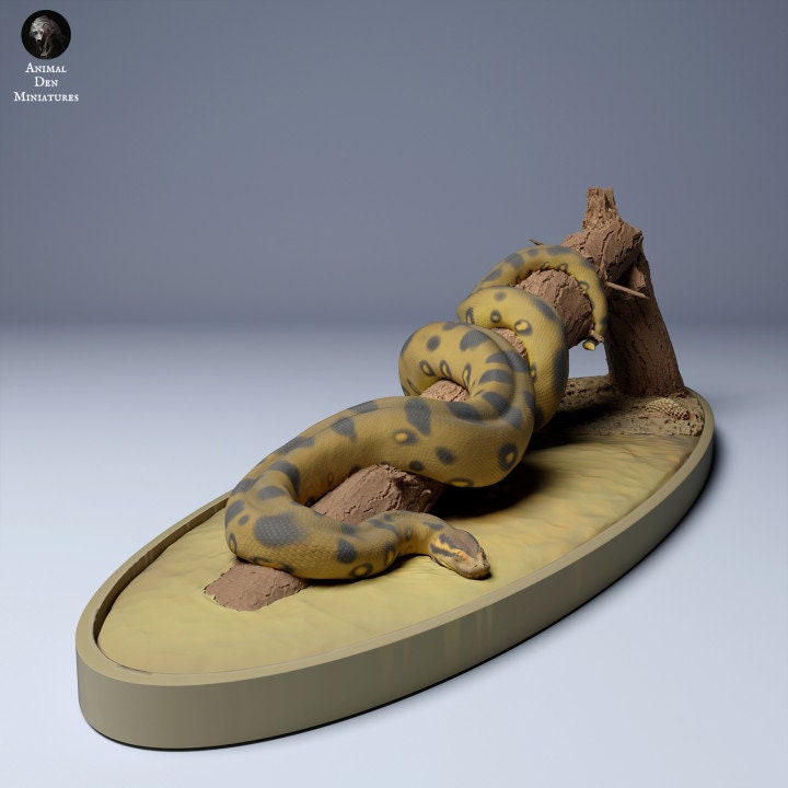 Green Anaconda - UNPAINTED - Animal Den Miniatures