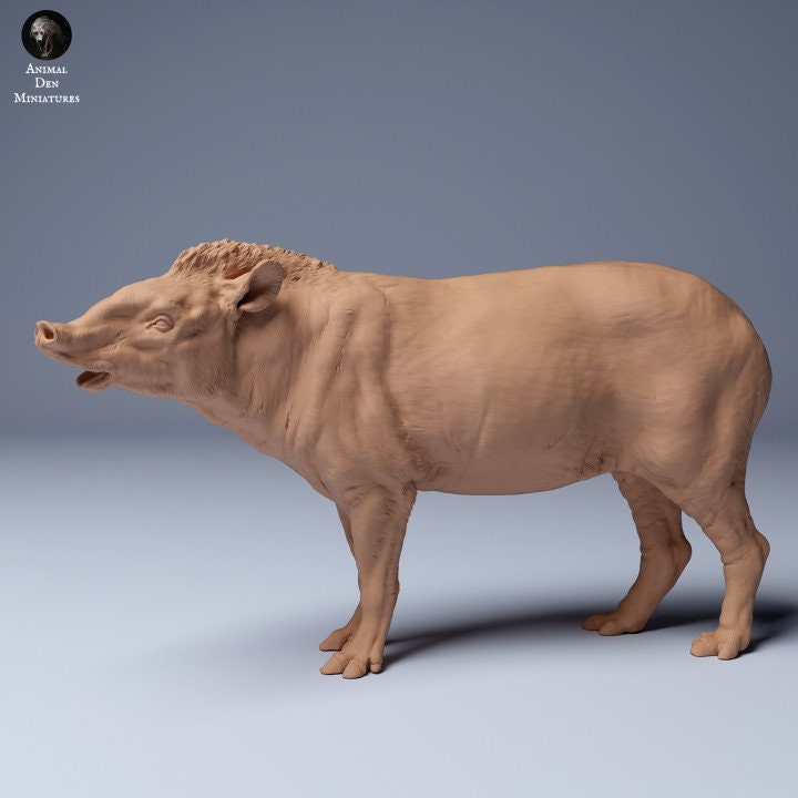 Brazilian tapir talking - UNPAINTED - Animal Den Miniatures