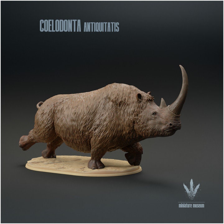 Coelodonta antiquitatis - UNPAINTED - Miniature Museum
