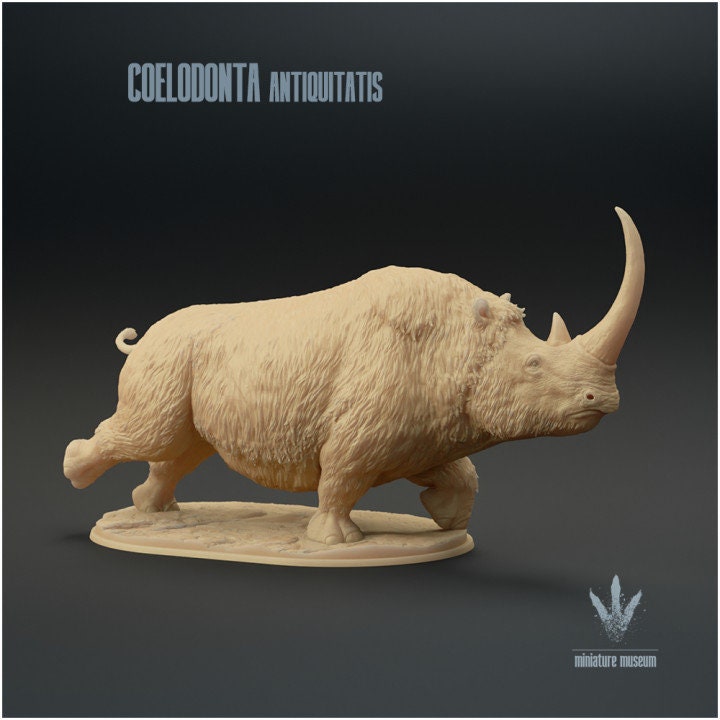 Coelodonta antiquitatis - UNPAINTED - Miniature Museum