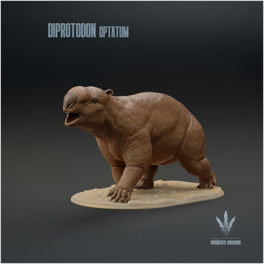 Diprotodon optatum - UNPAINTED 3D Figurine - Miniature Museum