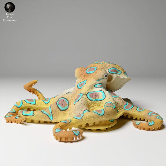 Greater Blue-Ringed Octopus - UNPAINTED - Animal Den Miniatures