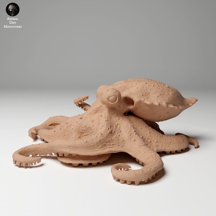 Greater Blue-Ringed Octopus - UNPAINTED - Animal Den Miniatures