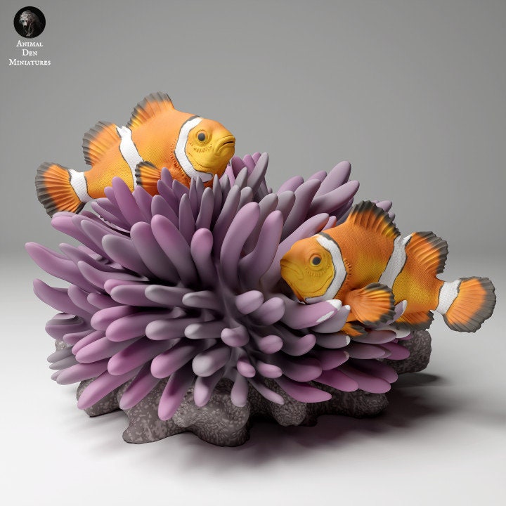 Common Clownfish - UNPAINTED - Animal Den Miniatures