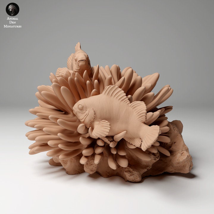 Common Clownfish - UNPAINTED - Animal Den Miniatures
