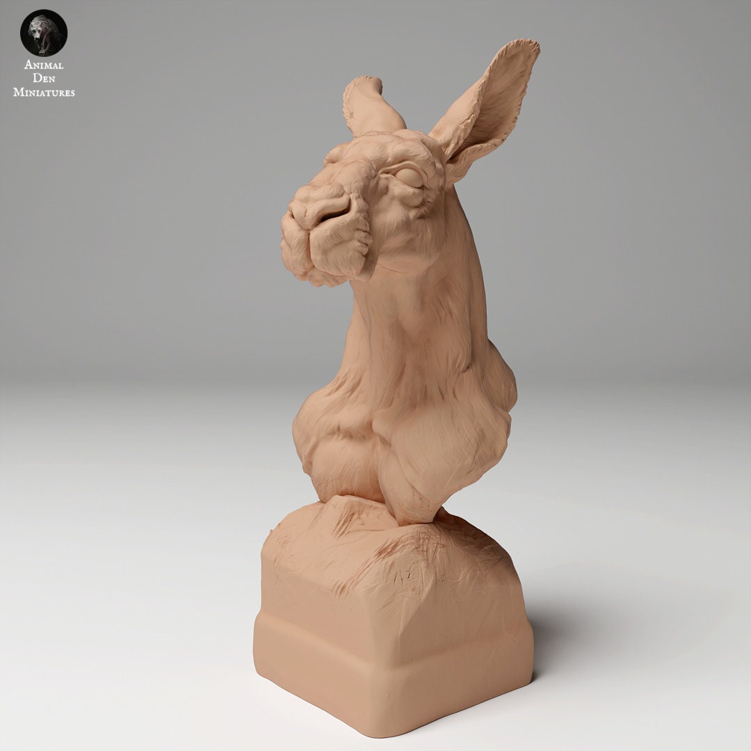 Red Kangaroo Bust - UNPAINTED - Animal Den Miniatures