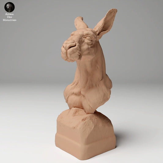 Red Kangaroo Bust - UNPAINTED - Animal Den Miniatures