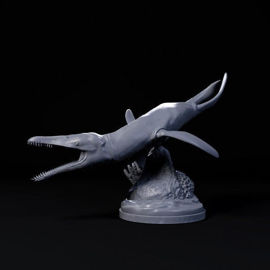 Liopleurodon turning - UNPAINTED - Dino and Dog Miniatures