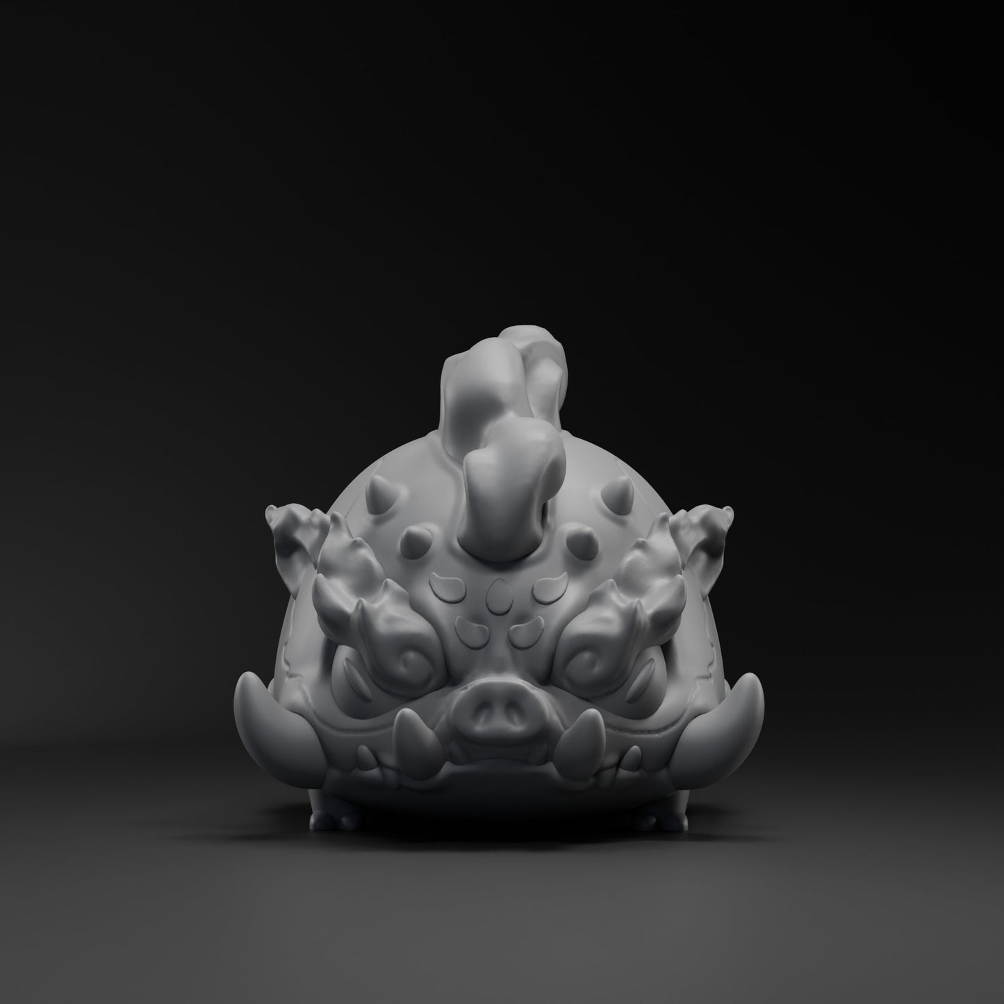 Hokii - UNPAINTED - Grumpii Art Toy