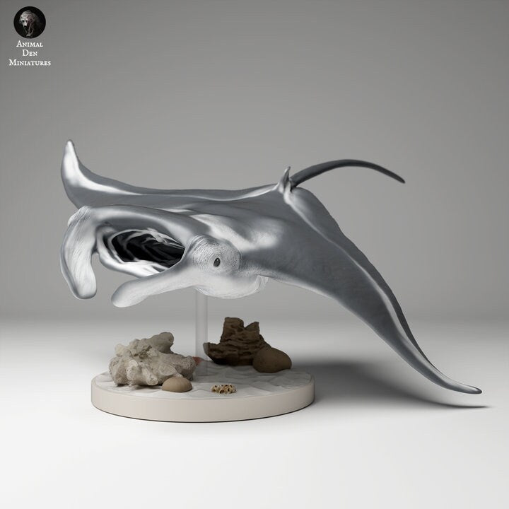 Reef Manta Ray 1 - UNPAINTED - Animal Den Miniatures
