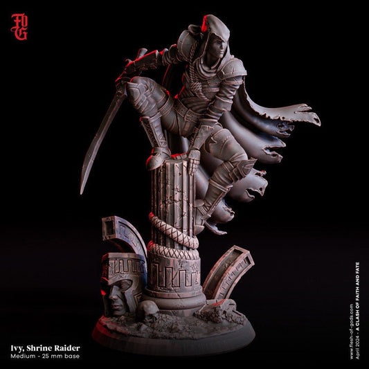 Ivy, Shrine Raider (Elf Rogue) - Flesh of Gods - UNPAINTED