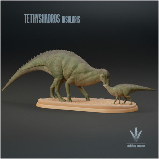 Tethyshadros insularis : Family - UNPAINTED - Miniature Museum